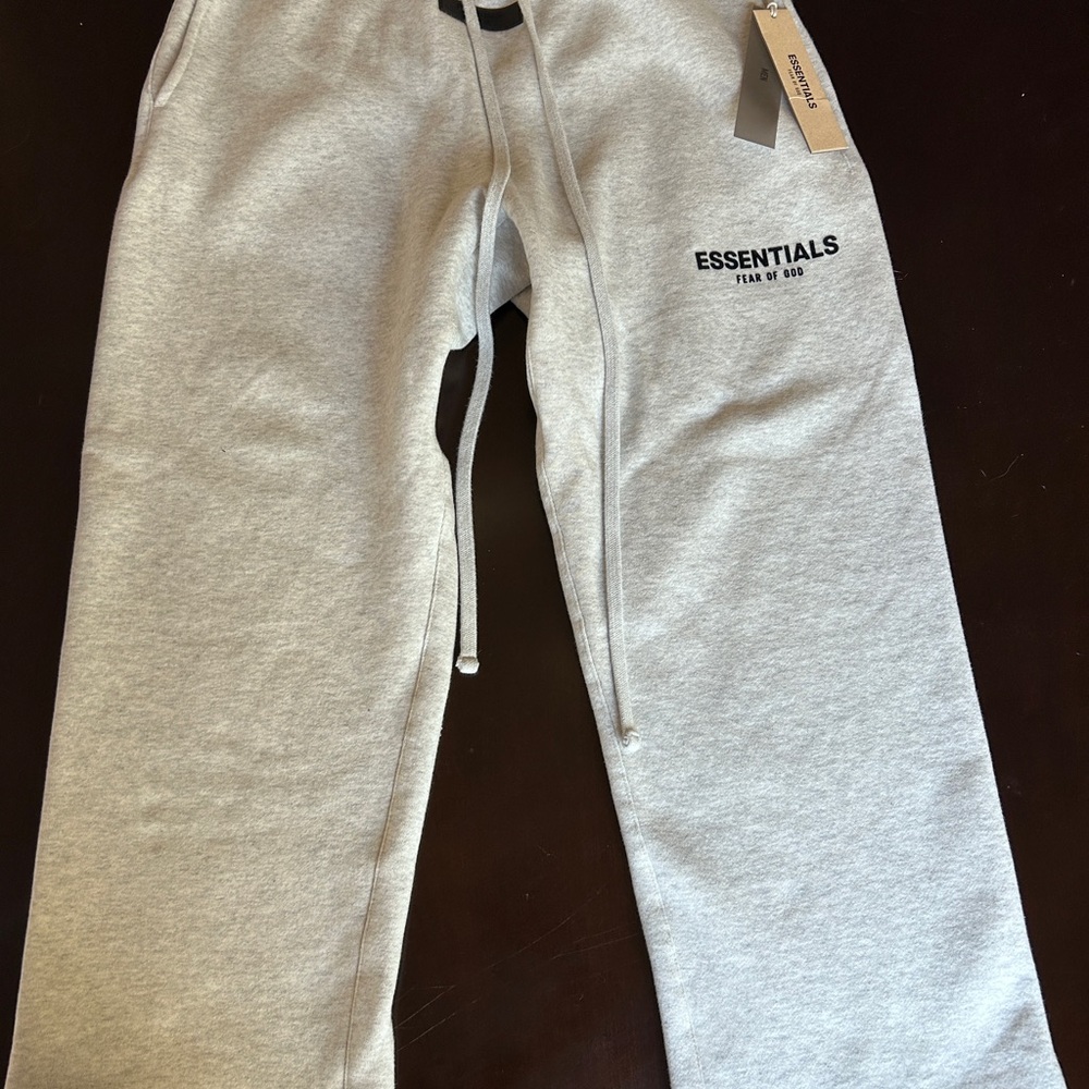 Fear of God Essentials Kids Light Gray Joggers